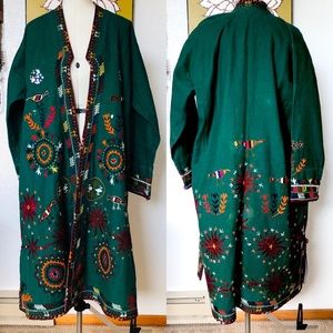 Vintage handcrafted Syrian hand embroidered coat